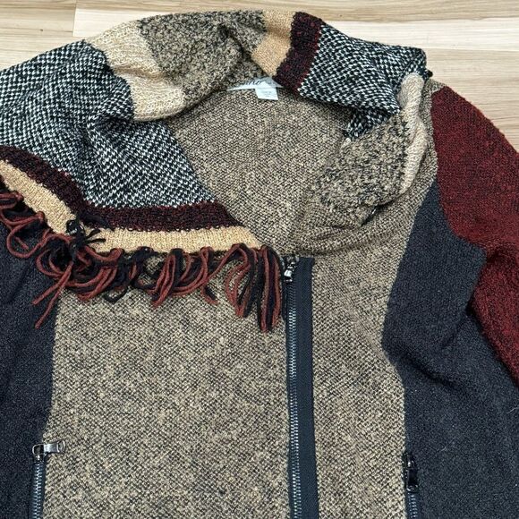 Curio New York Multicolor Zip Up Sweater Women’s Medium - Picture 4 of 5
